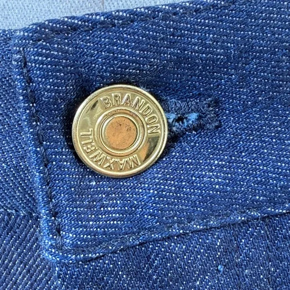 Brandon Maxwell High Rise Classic Straight leg Skinny Dark Blue Denim Size 28 - Picture 5 of 16